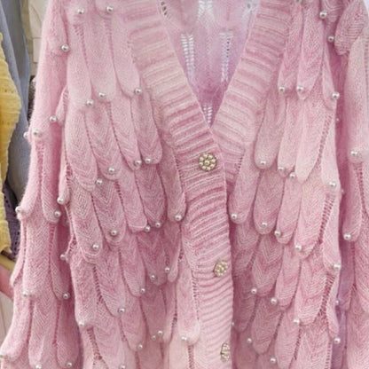 Kawaii Fashion Sweater Whimsical Dreamscape Gradient Cardigan