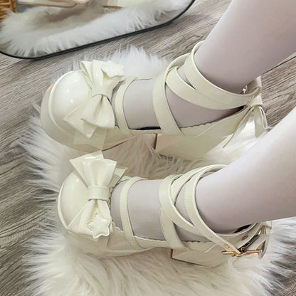 Kawaii Fashion Shoes Velvet Marshmallow Mary Jane Enchantment