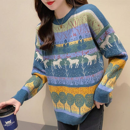 Kawaii Fashion Sweater Fawn Whisper Chiffon Sweater Delight