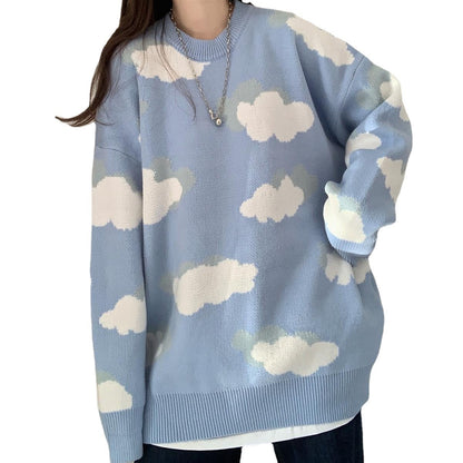 Kawaii Fashion Sweater Graffiti Dreamscape Pullover Sweater