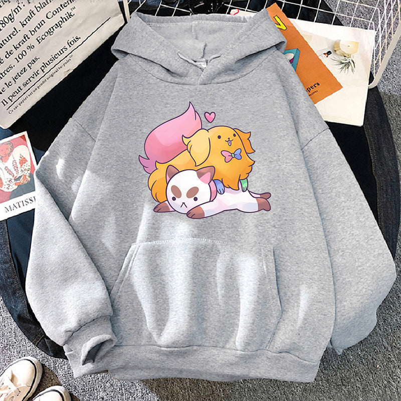 Kawaii Fashion Hoodie Whimsical Canvas Dreamer Pullover