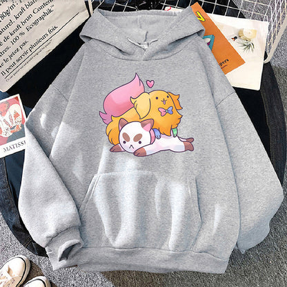 Kawaii Fashion Hoodie Whimsical Canvas Dreamer Pullover