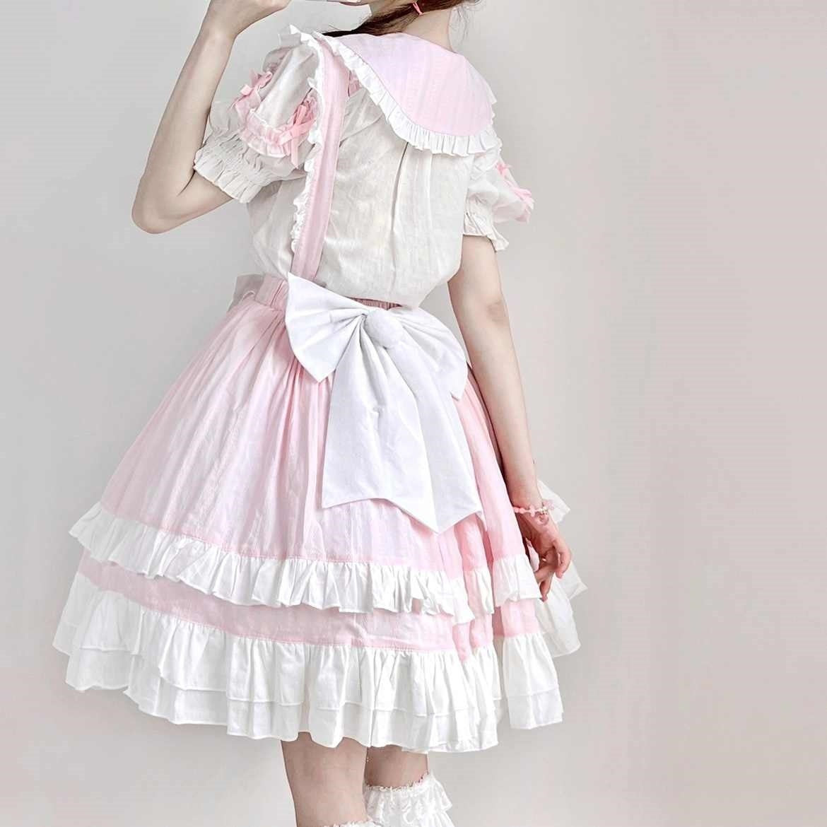 Whimsical Bunny Blossom Suspender Ensemble