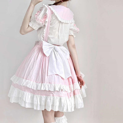 Whimsical Bunny Blossom Suspender Ensemble