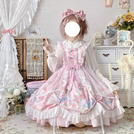 Kawaii Fashion Lolita Dress Whimsical Cherry Blossom Dreamer Dress
