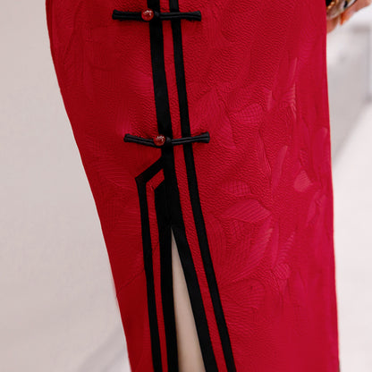 Kawaii Fashion China Dress Whimsical Bubble Blossom Jacquard Dress