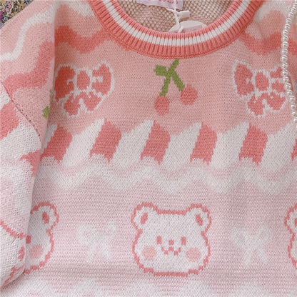 Kawaii Fashion Sweater Cotton Candy Dreamscape Sweater