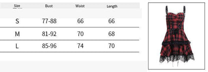 Kawaii Fashion Punk Dress Crimson Knitted Dreamscape Sling Dress