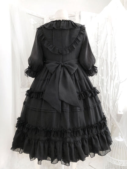 Kawaii Fashion Lolita Dress Moonlit Chiffon Fantasy Ensemble