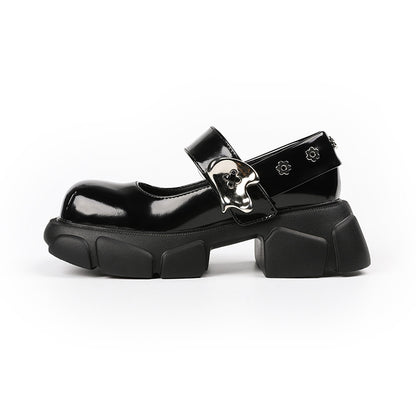 Kawaii Fashion Shoes Whimsical Velvet Buckle Mary Janes