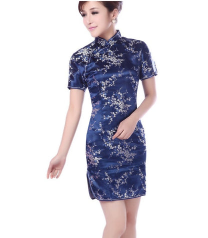 Kawaii Fashion China Dress Velvet Moonlit Blossom Cheongsam