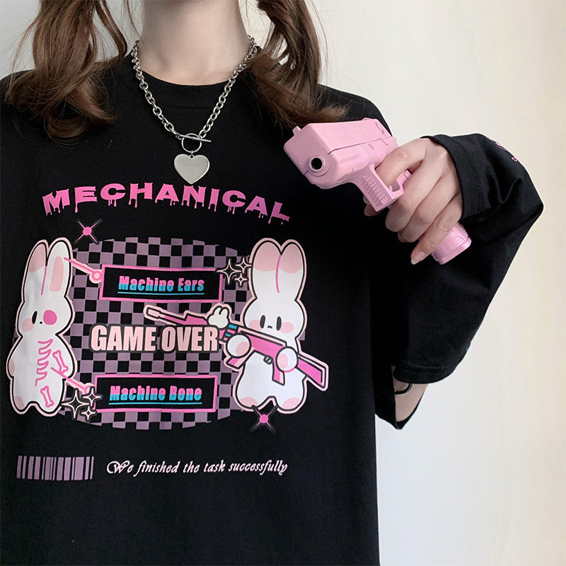 Kawaii Fashion Shirt Midnight Whisper Cotton T-Shirt