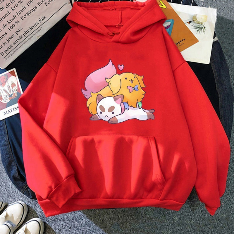 Kawaii Fashion Hoodie Whimsical Canvas Dreamer Pullover