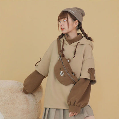 Kawaii Fashion Hoodie Chiffon Cloud Embrace Cardigan