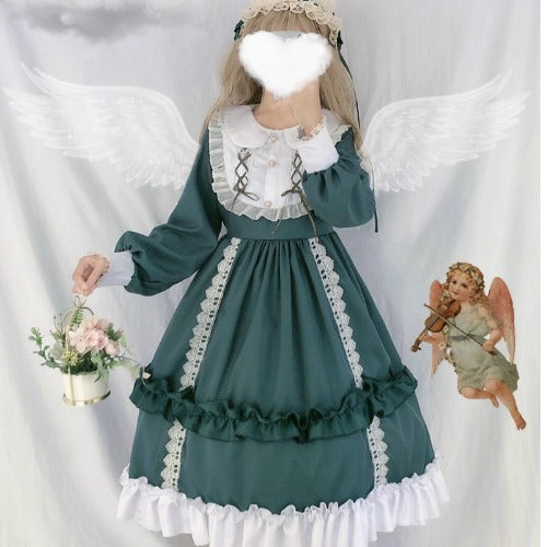 Kawaii Fashion Lolita Dress Velvet Whimsy Blossom Dream Dress