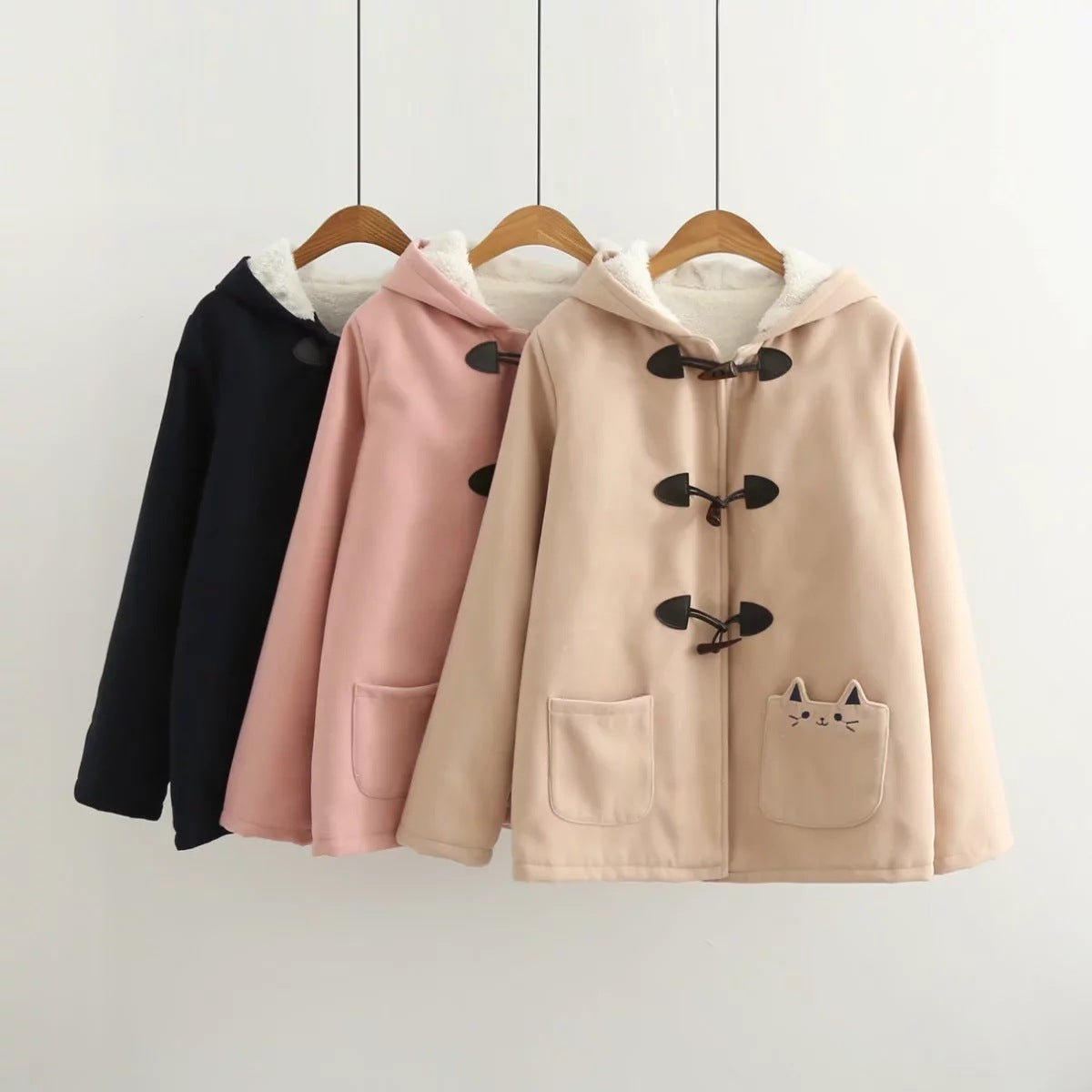 Kawaii Fashion Coat Whimsical Meadow Creature Cotton Blouse