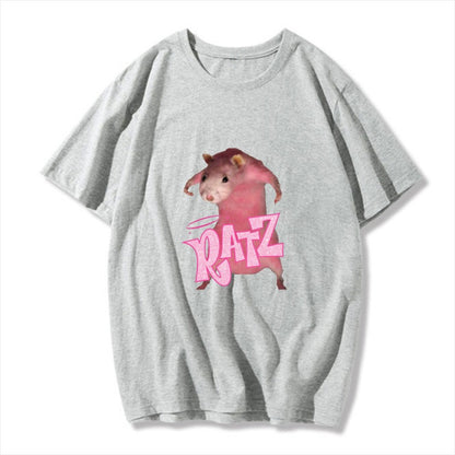 New Gothic Kawaii Print Short Sleeve T-shirt