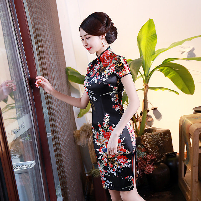 Kawaii Fashion China Dress Silken Blossom Dream Cheongsam