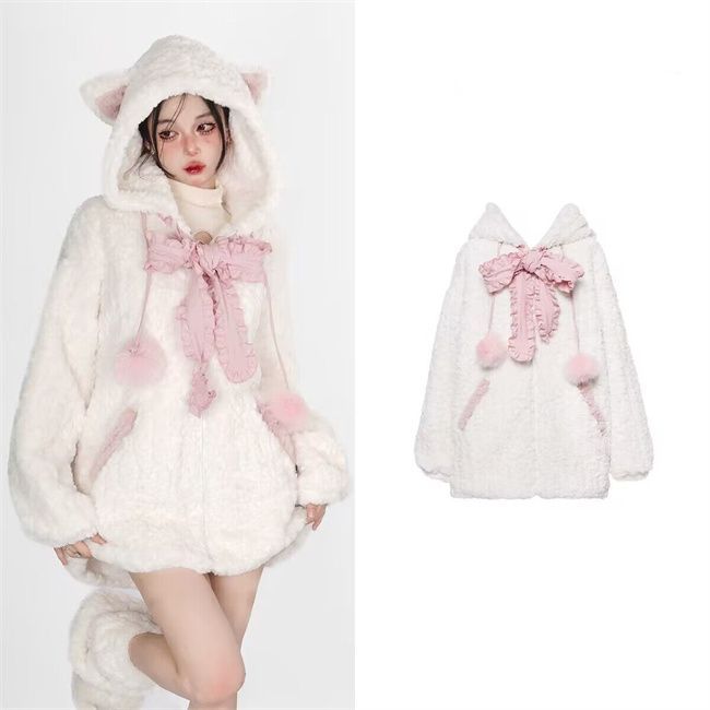 Kawaii Fashion Coat Cotton Cloud Whisper Hoodie