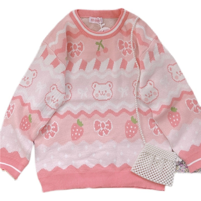 Kawaii Fashion Sweater Cotton Candy Dreamscape Sweater