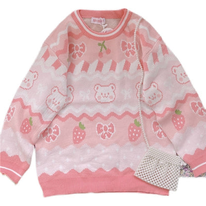 Kawaii Fashion Sweater Cotton Candy Dreamscape Sweater