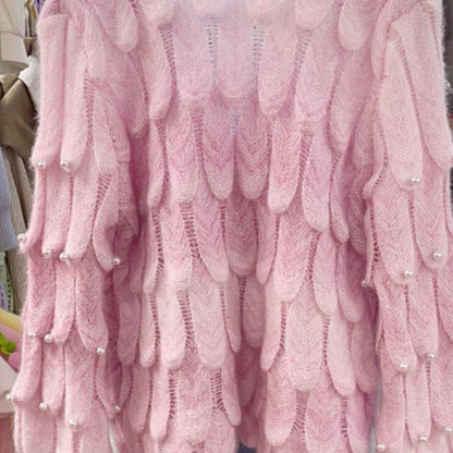 Kawaii Fashion Sweater Whimsical Dreamscape Gradient Cardigan
