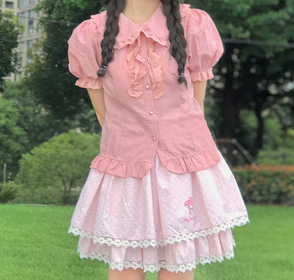 Whimsical Cloudberry Dream Blouse