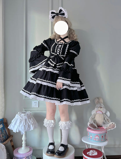 Kawaii Fashion Lolita Dress Whimsical Twilight Ruffle Belle Dress