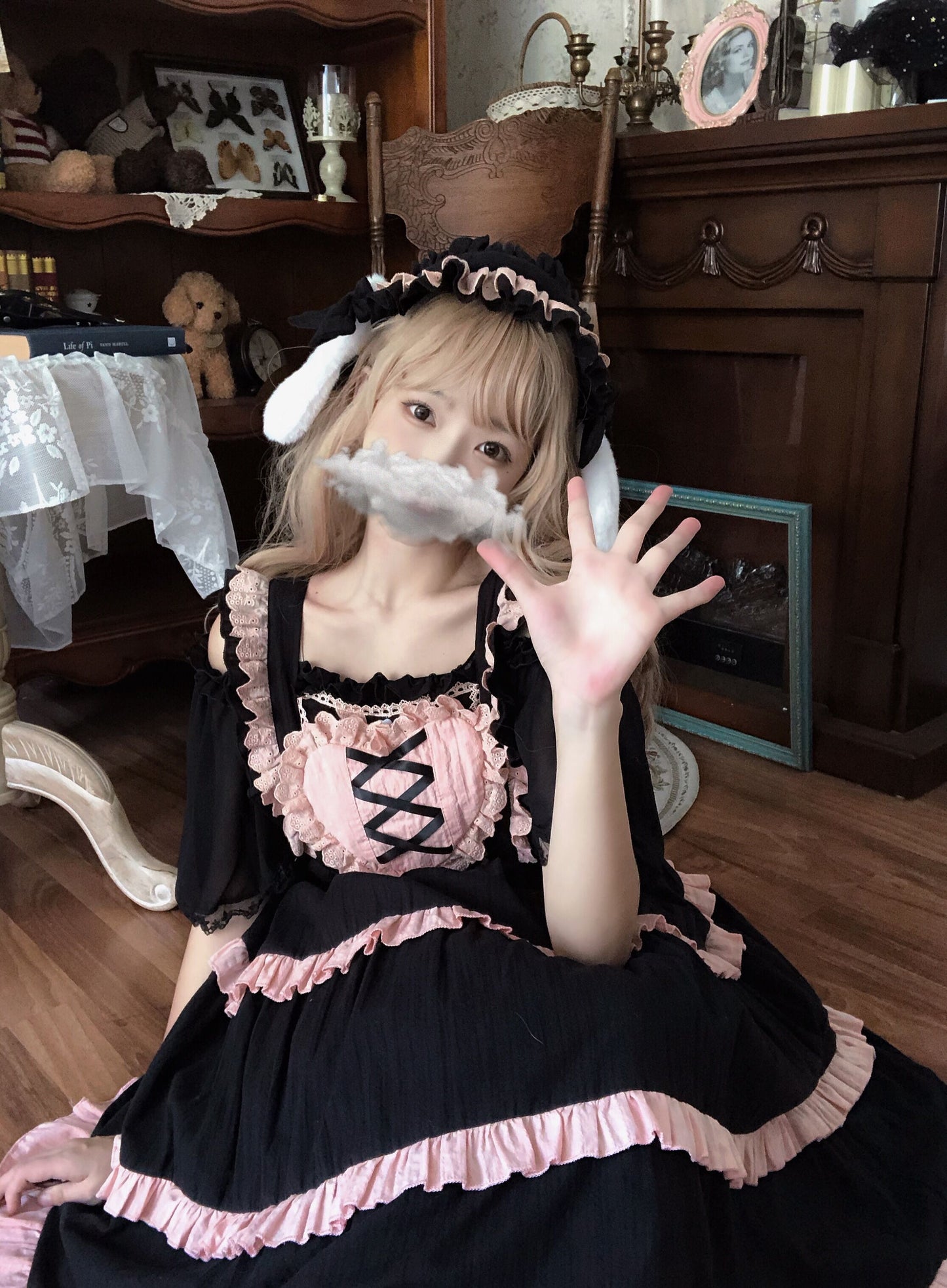 Kawaii Fashion Lolita Dress Whimsical Chiffon Dreams Ensemble