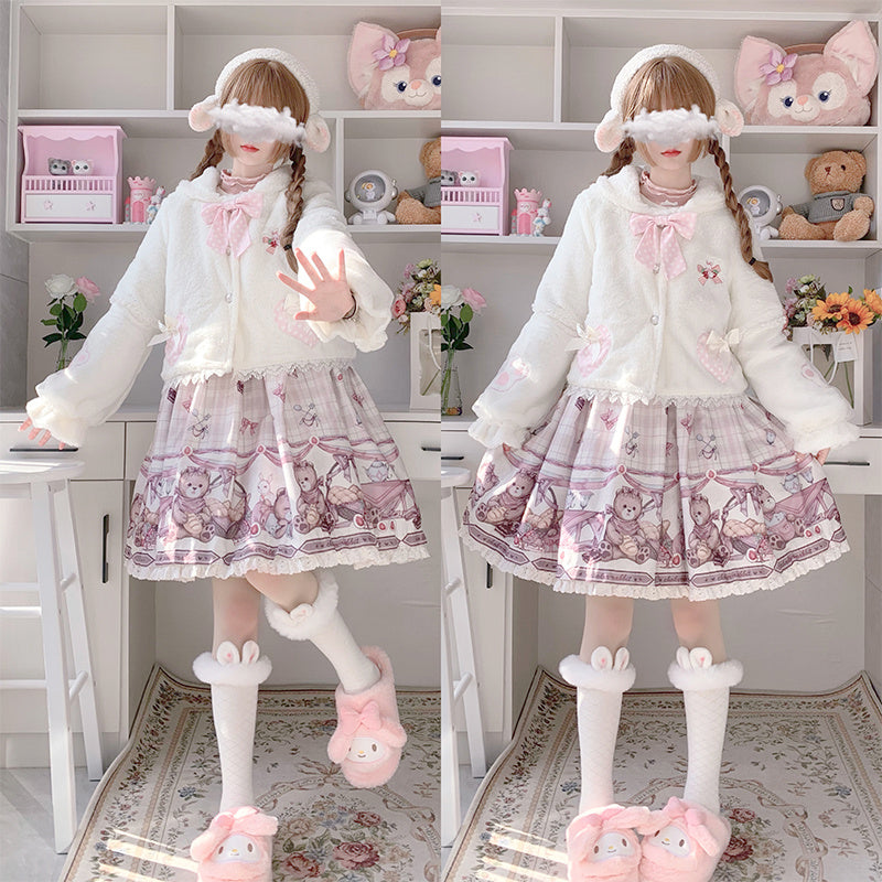 Kawaii Fashion Coat Whispering Snowflake Dreams Coat