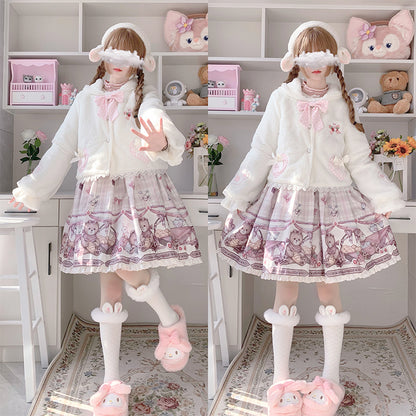 Kawaii Fashion Coat Whispering Snowflake Dreams Coat