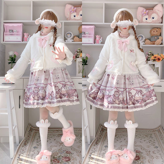 Kawaii Fashion Coat Whispering Snowflake Dreams Coat