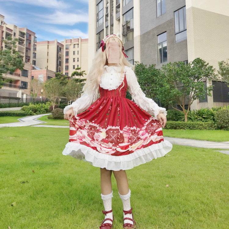Meow Sauce Ice Cream Suspender Jsk Dress