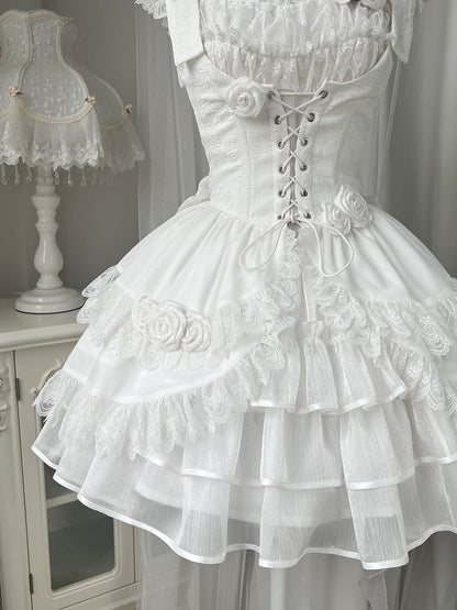Kawaii Fashion Lolita Dress Starlit Velvet Dreamscape Suspender Twin Set