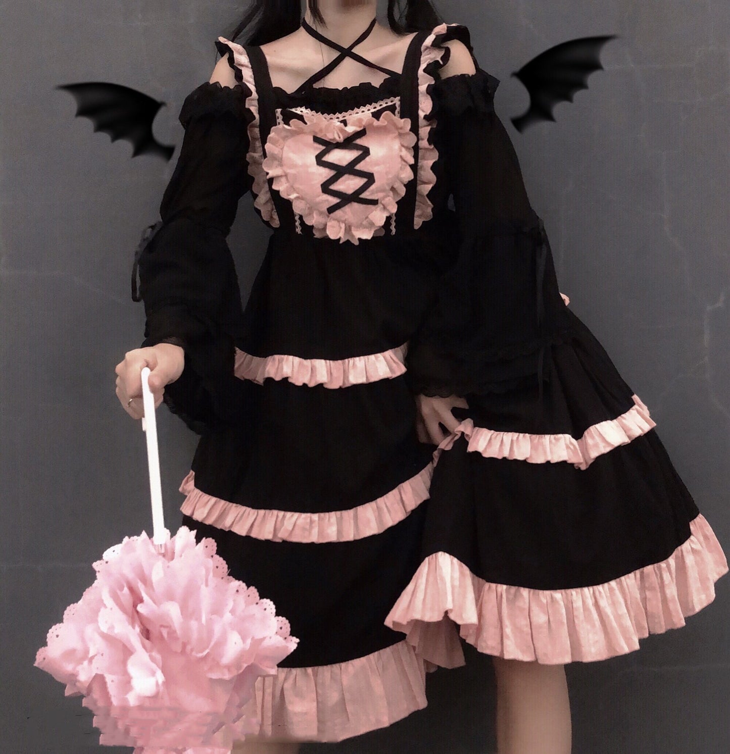 Kawaii Fashion Lolita Dress Whimsical Chiffon Dreams Ensemble