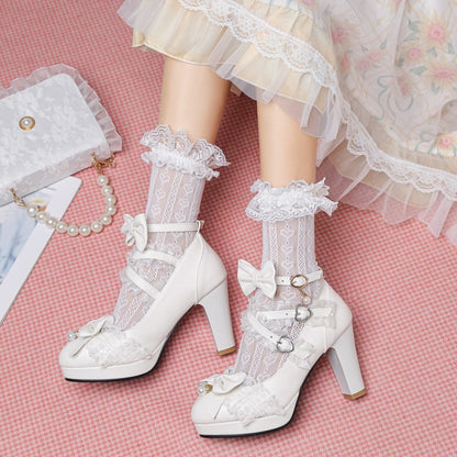 Kawaii Fashion Shoes Moonlit Petal Stiletto Whispers