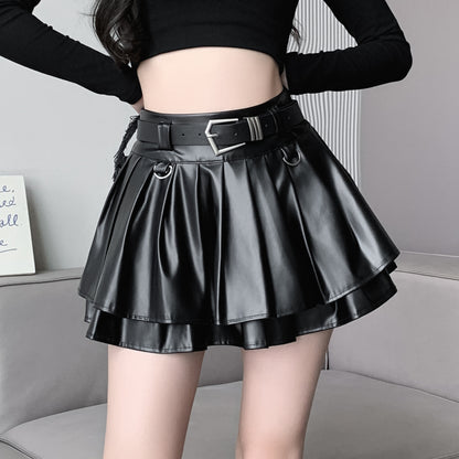 Kawaii Fashion Skirt Silver Moonlit Whisper A-Line Skirt
