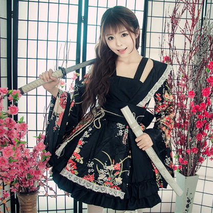 House dance and wind oiran costume improved kimono