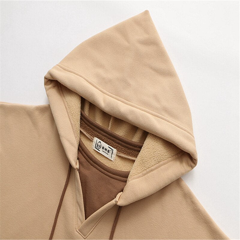 Kawaii Fashion Hoodie Whimsical Khaki Fleece Dreamscape Hoodie