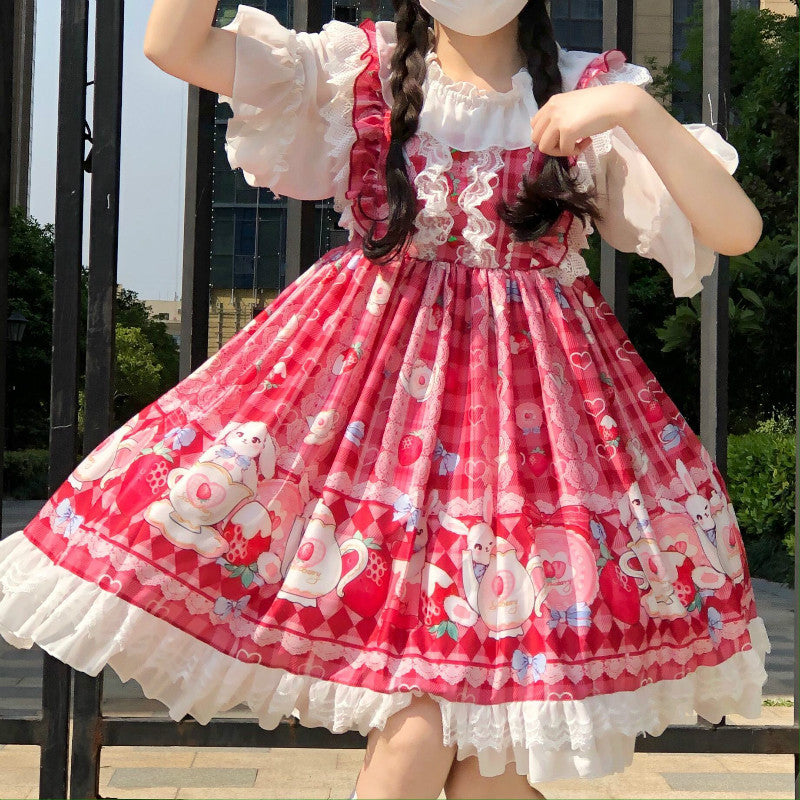 Soft girl student swing skirt