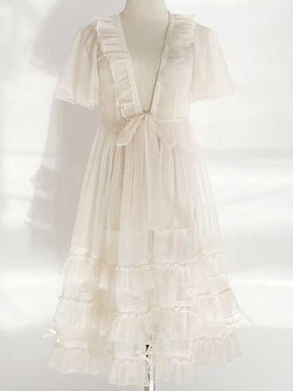 Kawaii Fashion Lolita Dress Velvet Moonbeam Suspender Ensemble