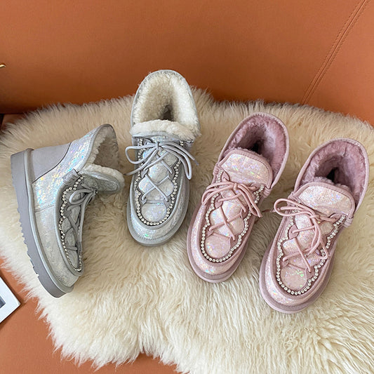 Kawaii Fashion Shoes Whimsical Whispering Velvet Boots