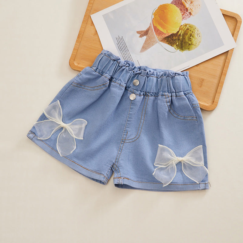 Kawaii Fashion Shorts Whimsical Wonderland High Waist Denim Shorts