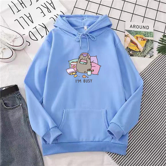 Kawaii Fashion Hoodie Whiskered Whimsy Cozy Hoodie