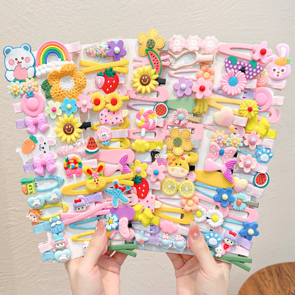 Kawaii Fashion Whimsical Blossom Bow Hair Accessory Ensemble