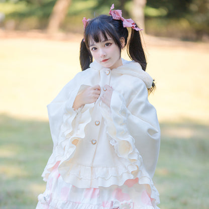 Kawaii Fashion Coat Whispers of Winter Cashmere Cloak