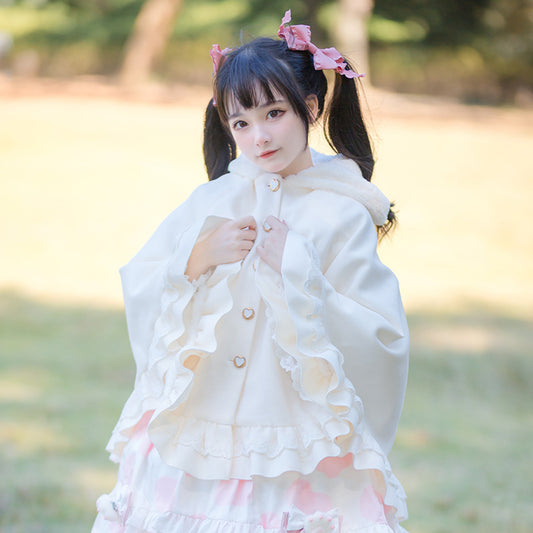 Kawaii Fashion Coat Whispers of Winter Cashmere Cloak