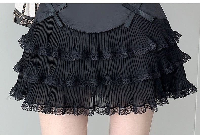 Kawaii Fashion Skirt Whipped Bow Delight Cake Dress