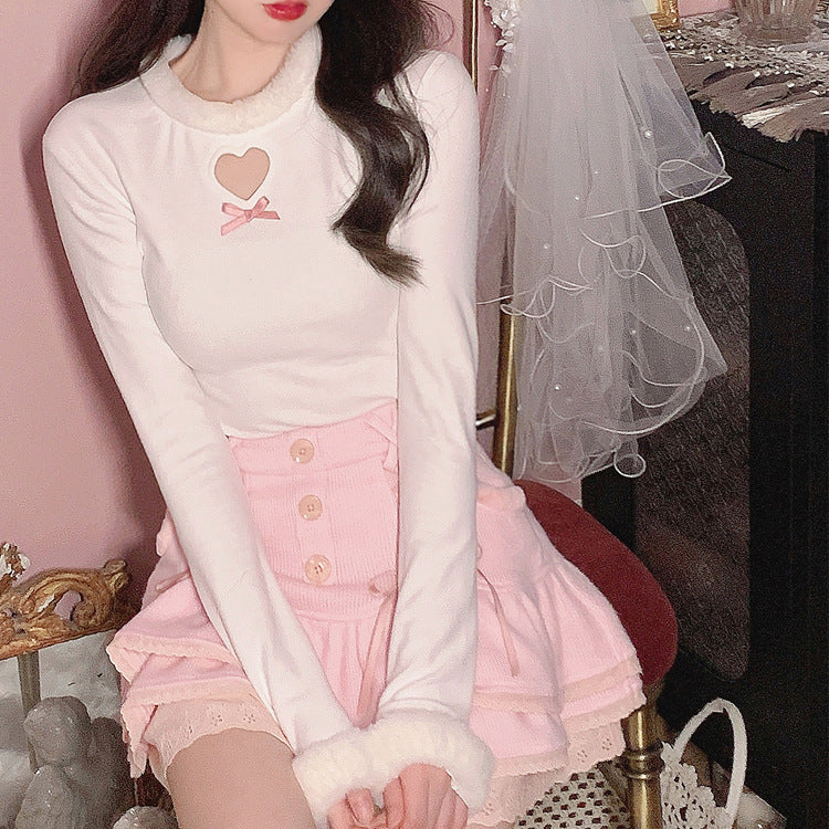 Kawaii Fashion Skirt Blossom Cloud A-Line Whimsy Ensemble