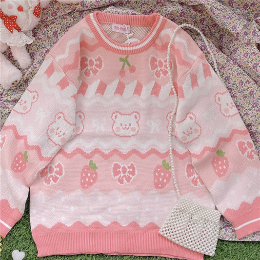 Kawaii Fashion Sweater Cotton Candy Dreamscape Sweater